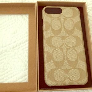 Iphone 8 plus coach phone case nwt